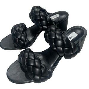 Steve Madden Womens Ideals Sandals‎ Black, Size 7.5